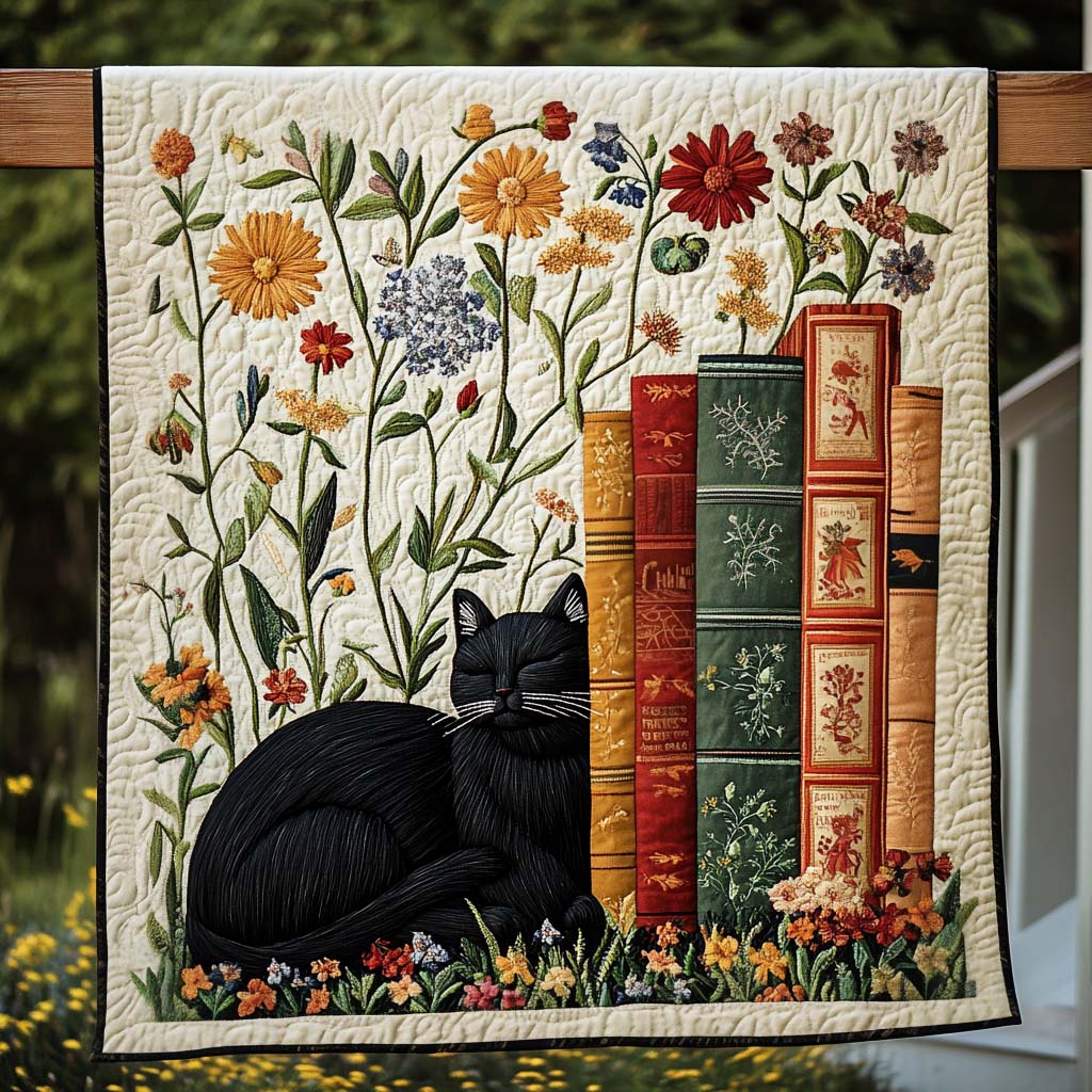 Catnap Stories Quiltet Tæppe