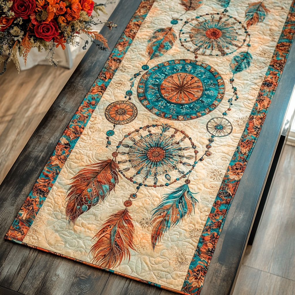 Celestial Catcher Quilted Table Runner