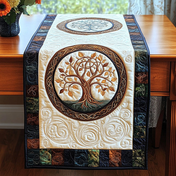 Livets Træ Quilted Bordløber