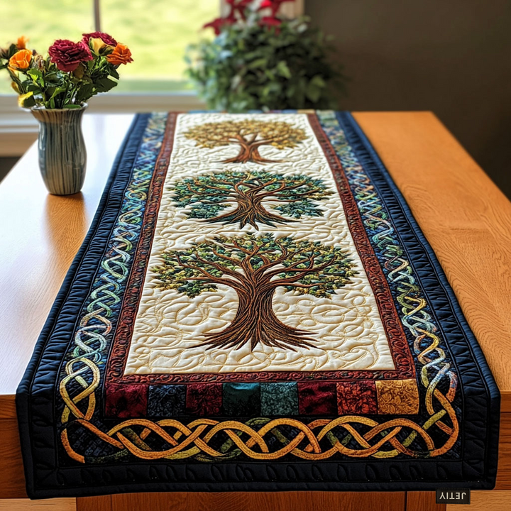 Livets Træ Quilted Bordløber