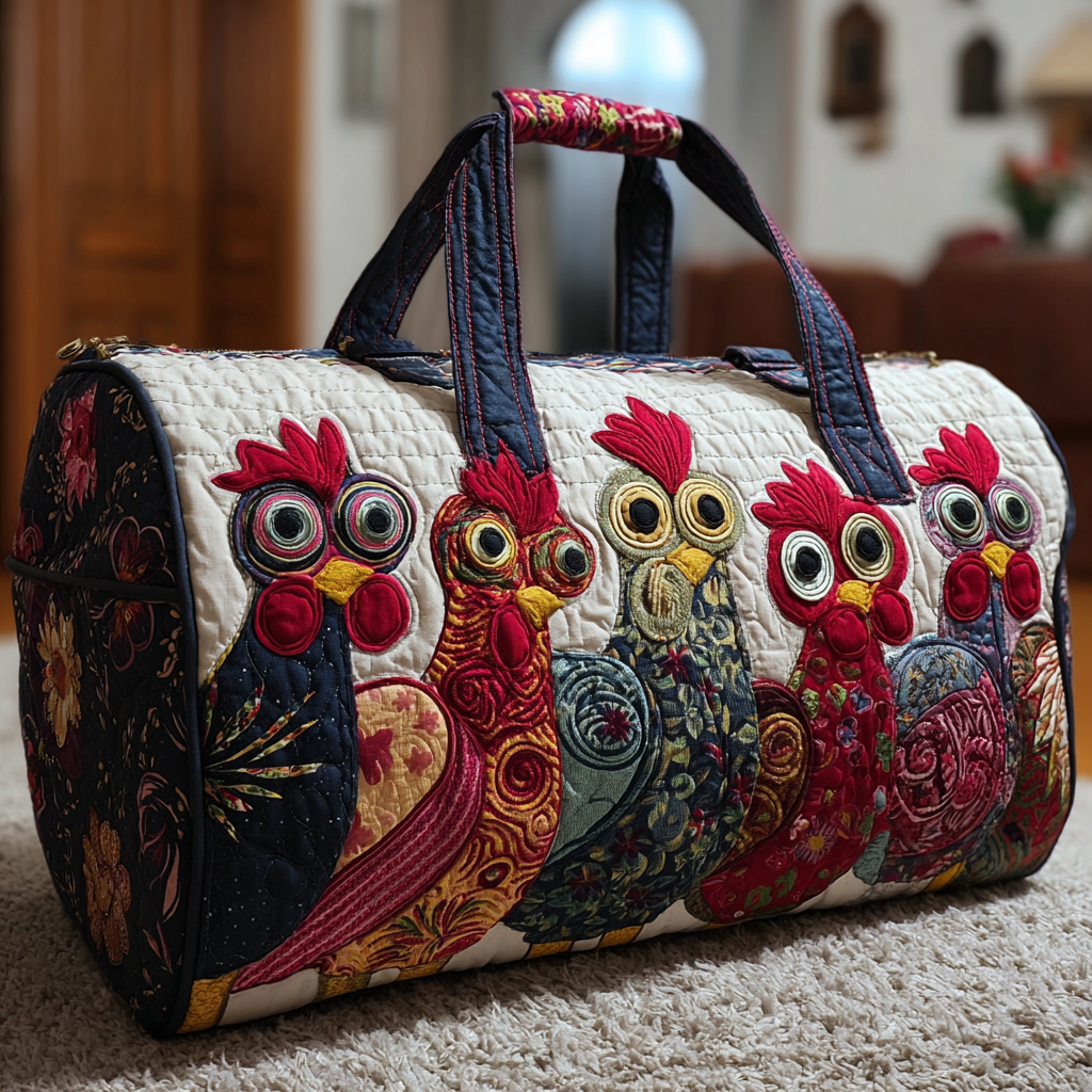 Kylling Ånd Quiltet Duffle Bag
