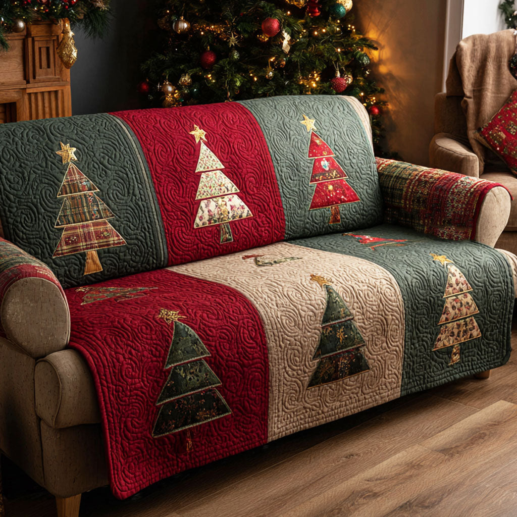 Julefyr Quiltet Sofa Dække