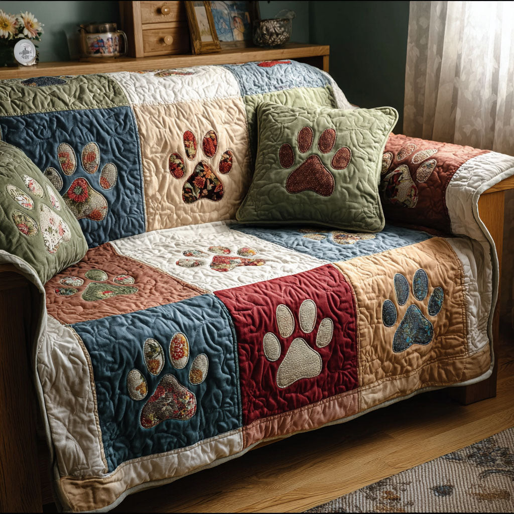 Klassisk Pote Quilted Sofa Dække