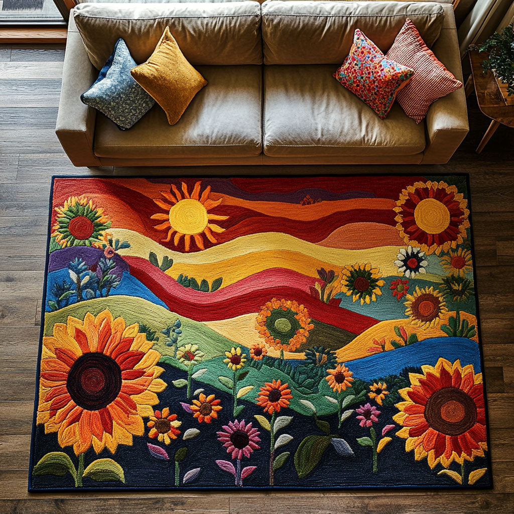 Color Bloom Area Rug