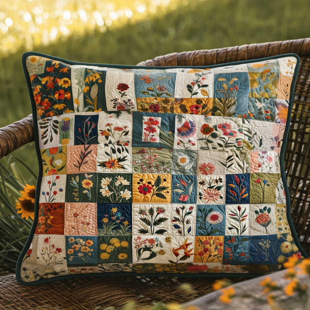 Land Bouquet Quiltet Sengetøj Pudevår