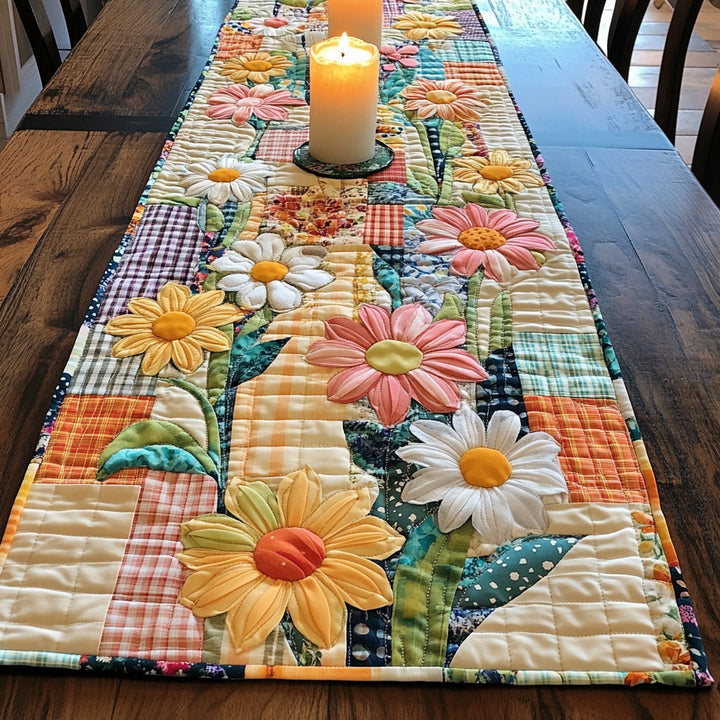 Blomster Quiltet Bordløber