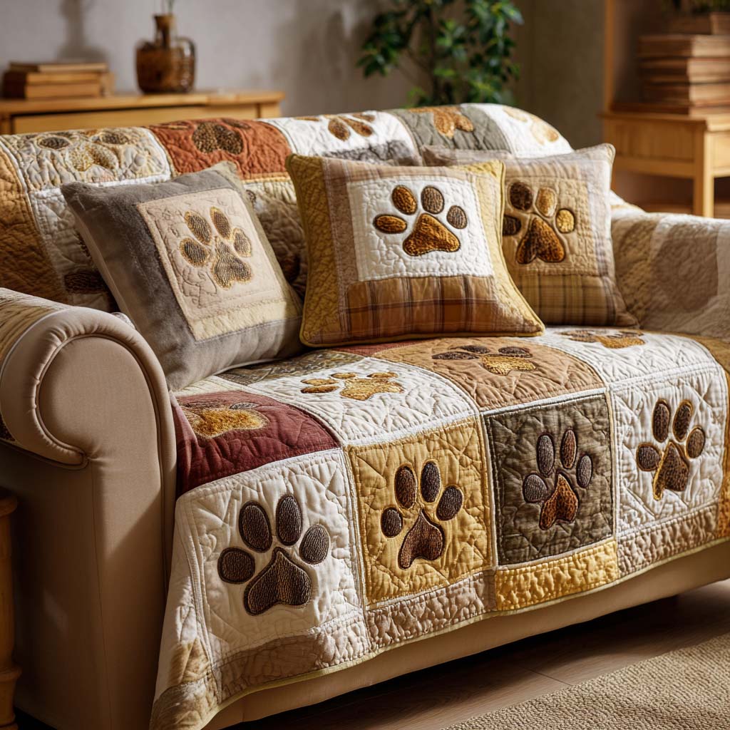Klassisk Pote Quilted Sofa Dække