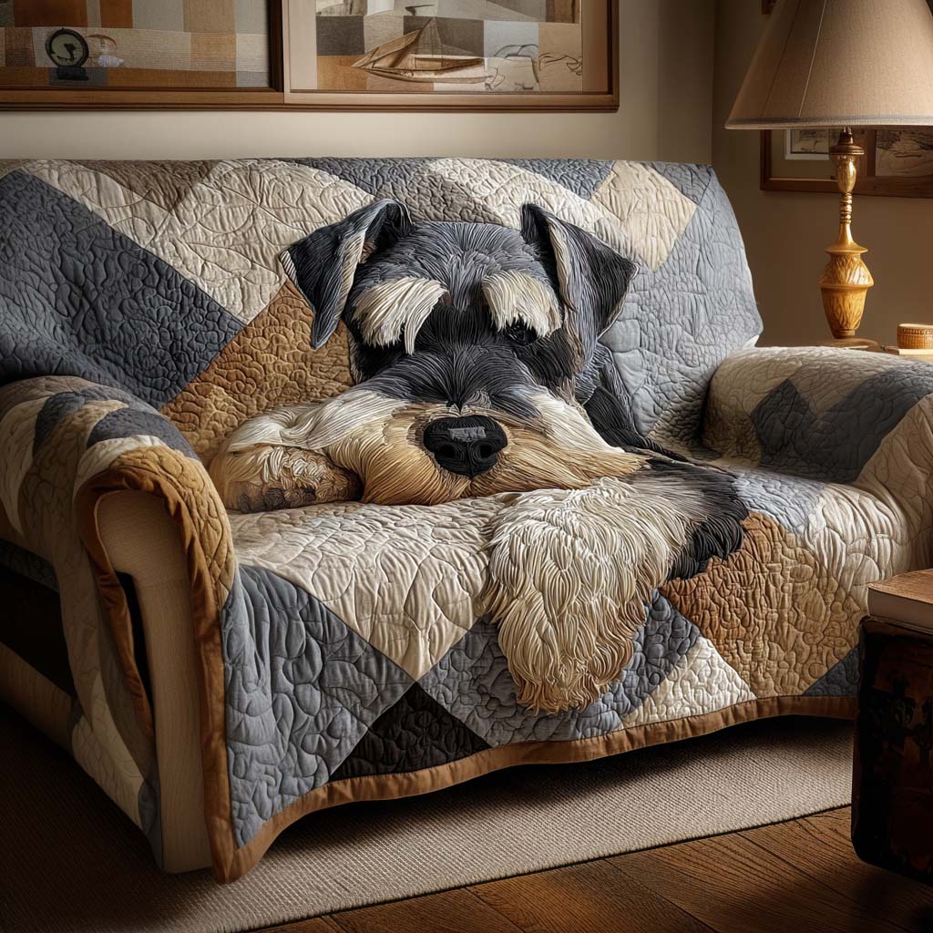 Hyggeligt Schnauzer Quilted Sofa Cover