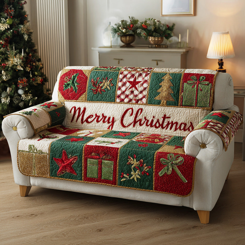 Hyggeligt Sne Aften Quilted Sofa Dække
