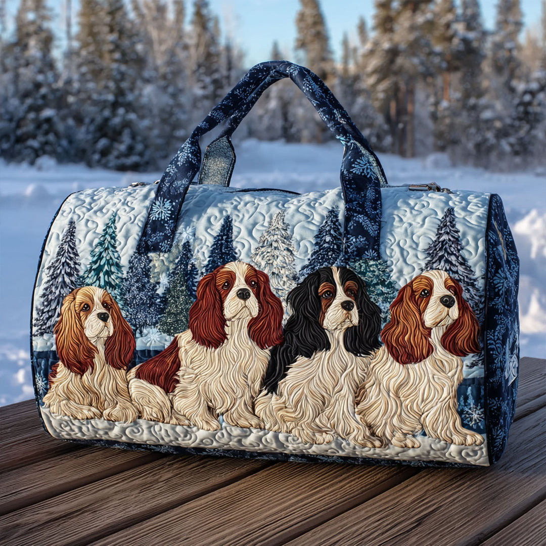 Cuddle Spaniel Quiltet Duffle Bag