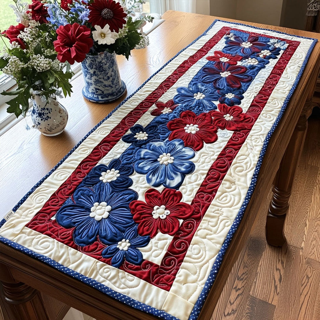 Patriotisk Quiltet Bordløber