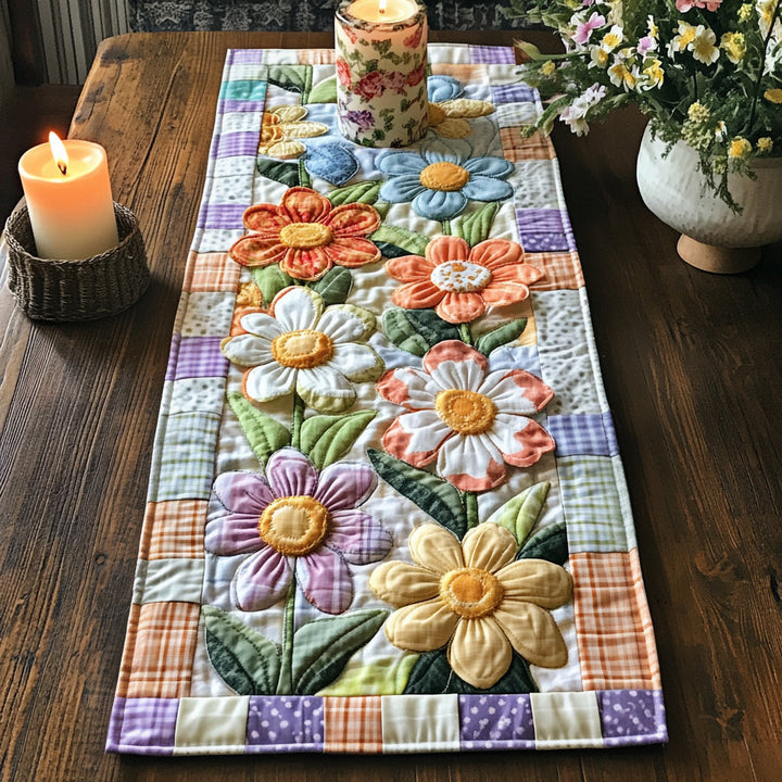 Blomster Quiltet Bordløber