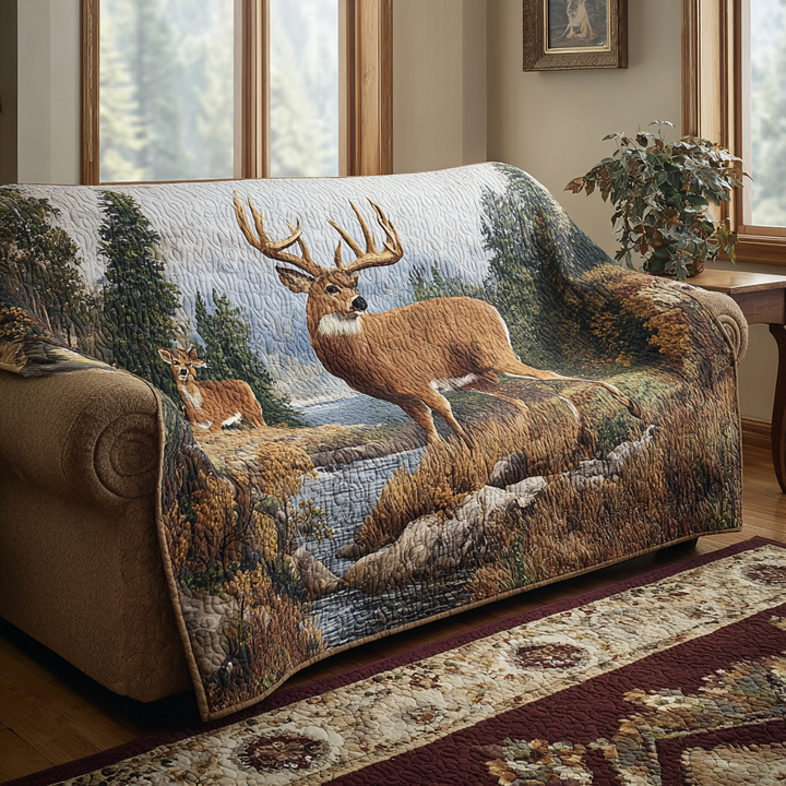 Rensdyr Quilted Sofa Cover
