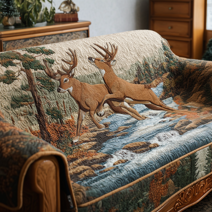 Rensdyr Quilted Sofa Cover