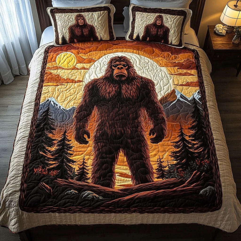 Bigfoot 3-delt quiltet sengetøjssæt