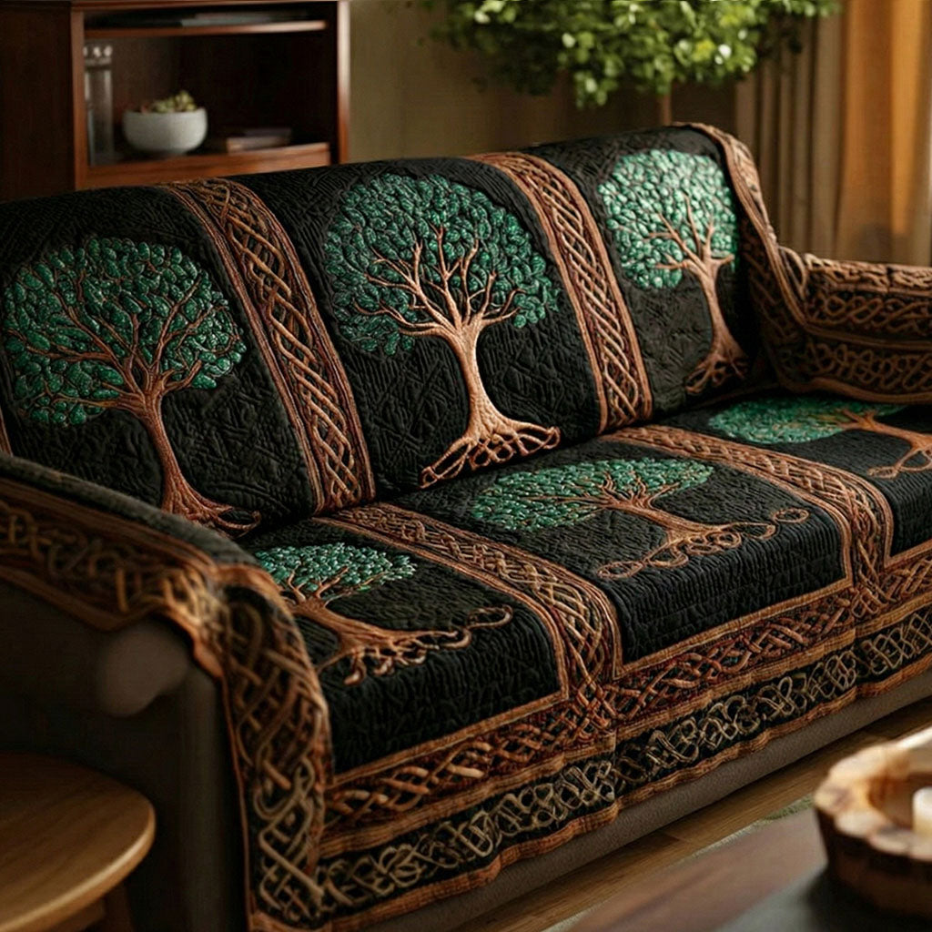 Livets Træ Quilted Sofa Cover
