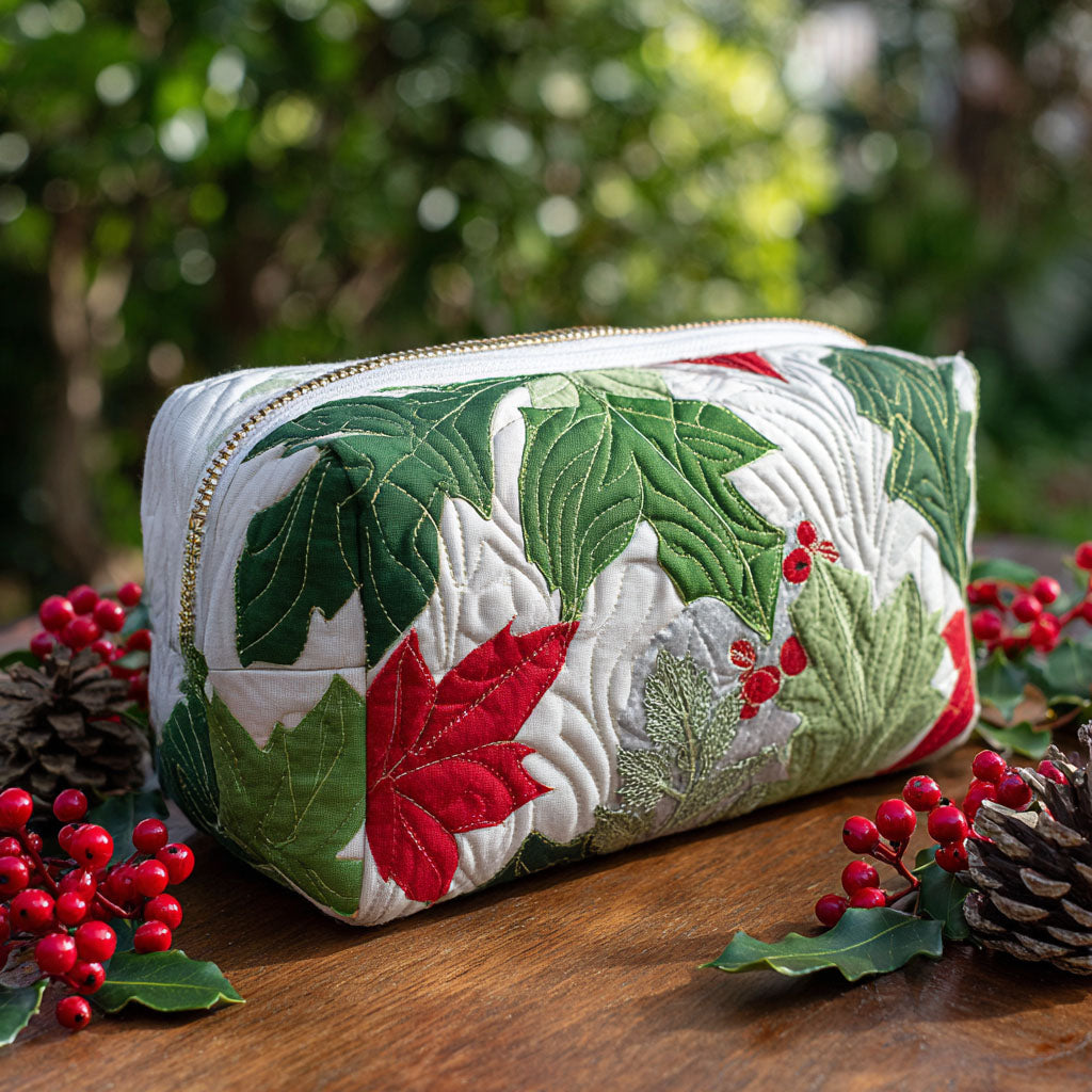 Evergreen Spirit Quiltet Makeup Taske