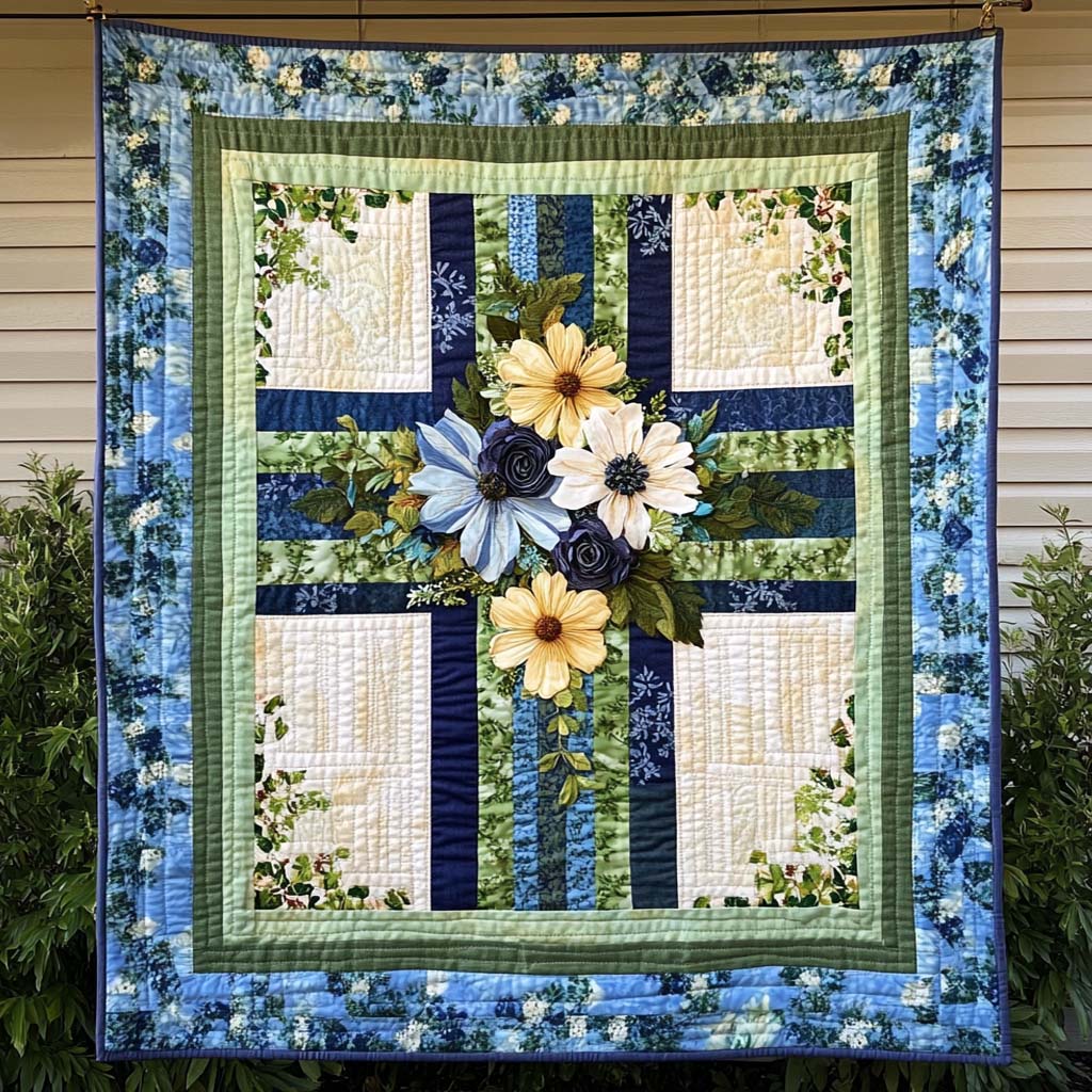 Trofast Serenitet Kunst Quilt Ophæng