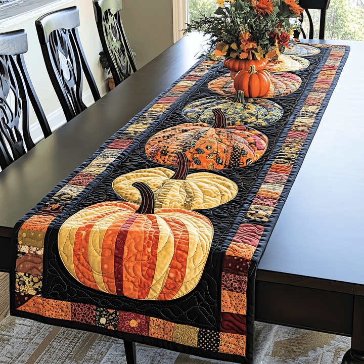 Græskar Quilted Bordløber