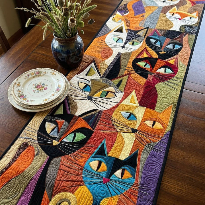 Feline Frolic Quiltet Bordløber