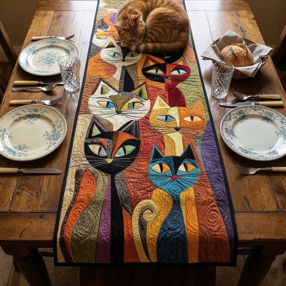 Feline Frolic Quiltet Bordløber