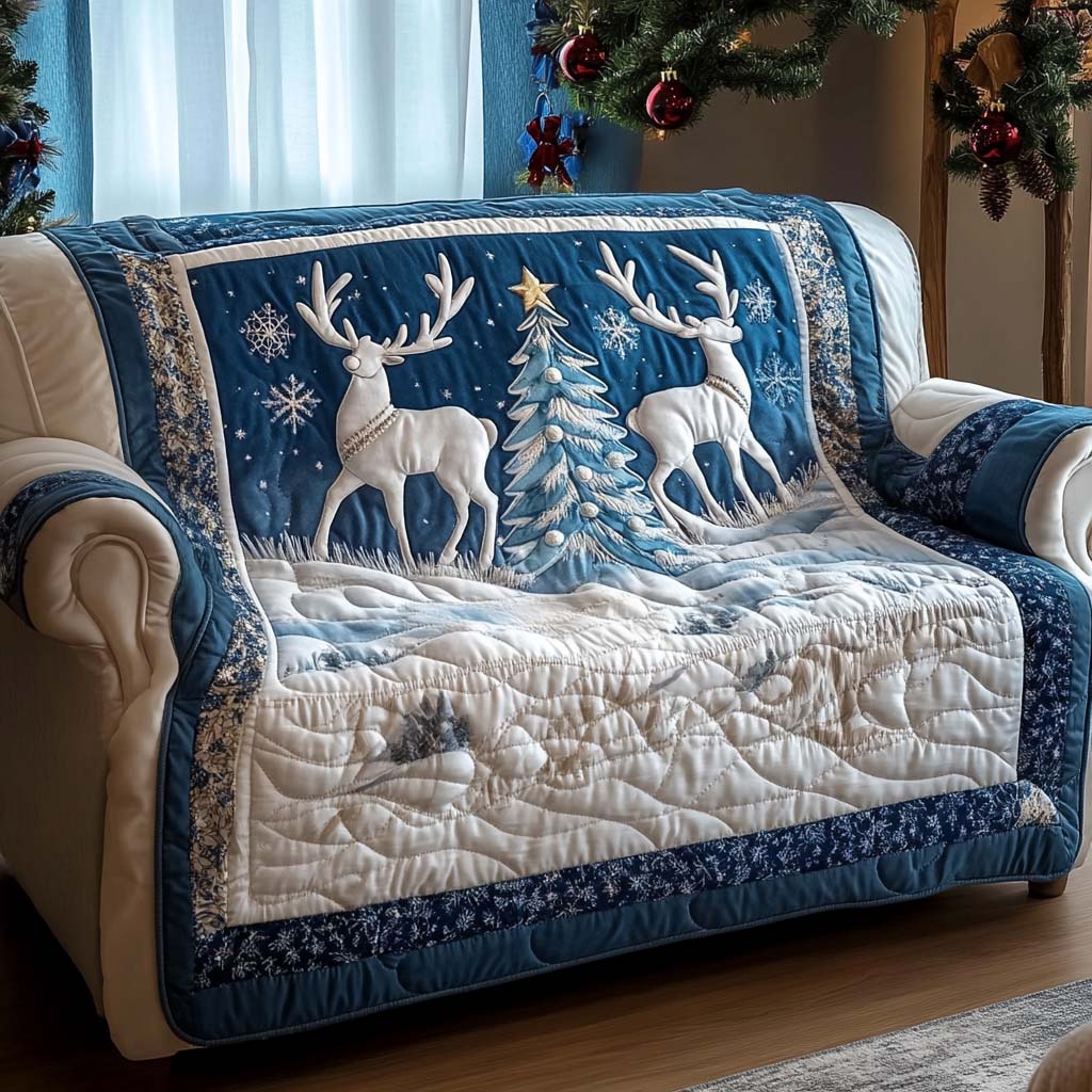 Festlig Magisk Quilted Sofa Dække