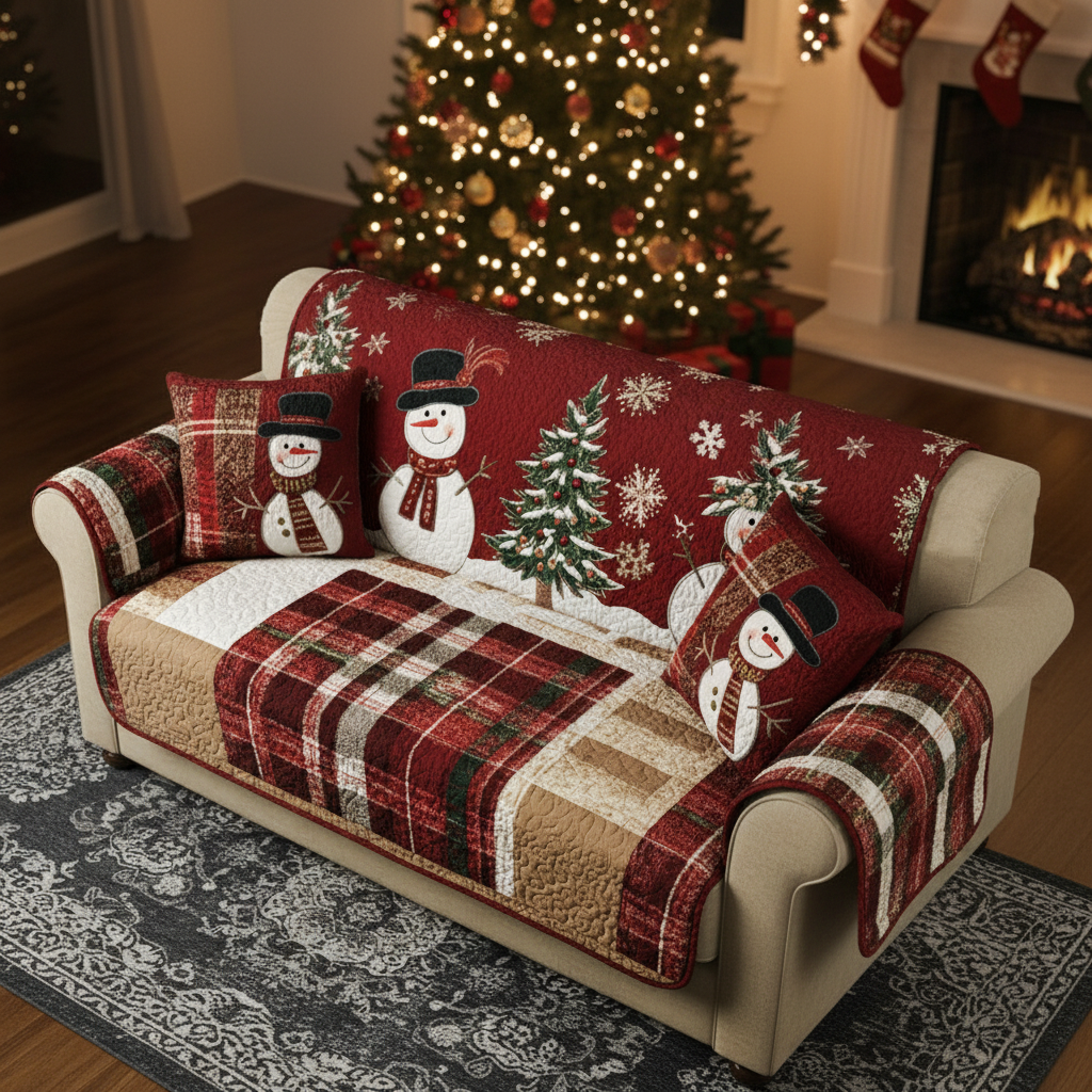 Festlige Nætter Quilted Sofa Cover