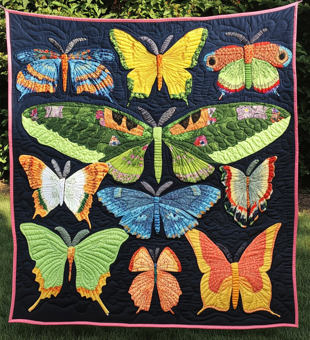 Flight of Fancy Art Quilt Hanging