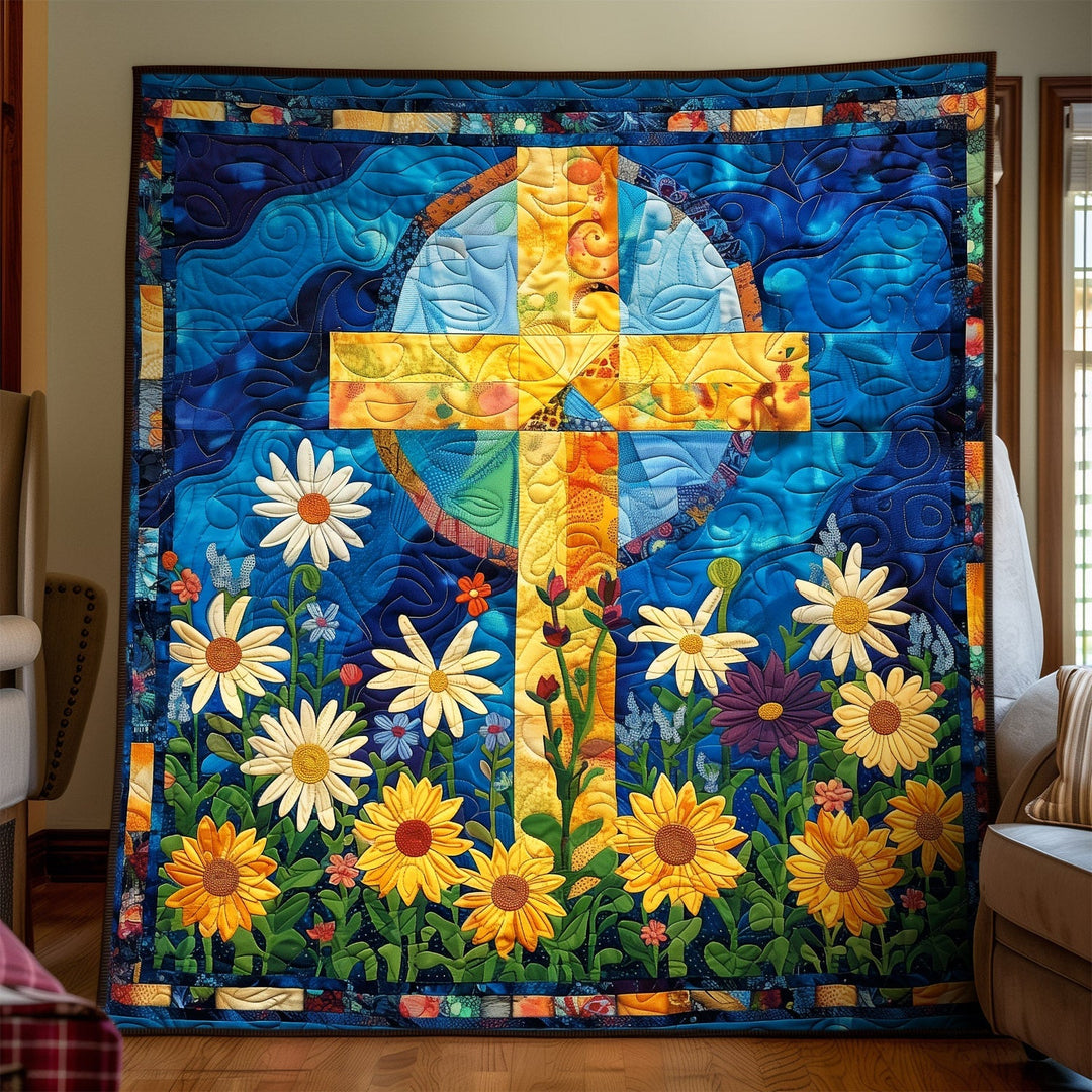 Blomster Tro Kunst Quilt Hængende