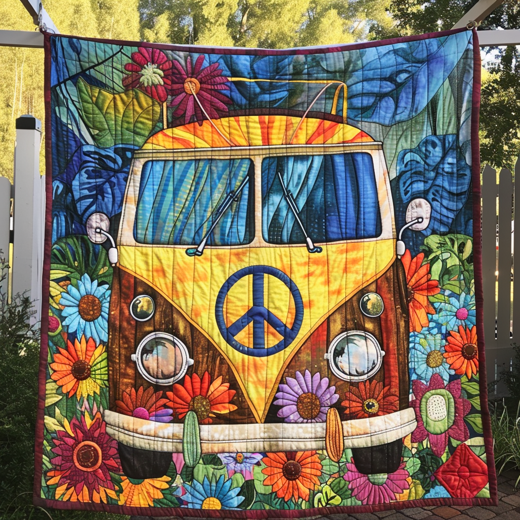 Blomster Fred Van Quilted Tæppe