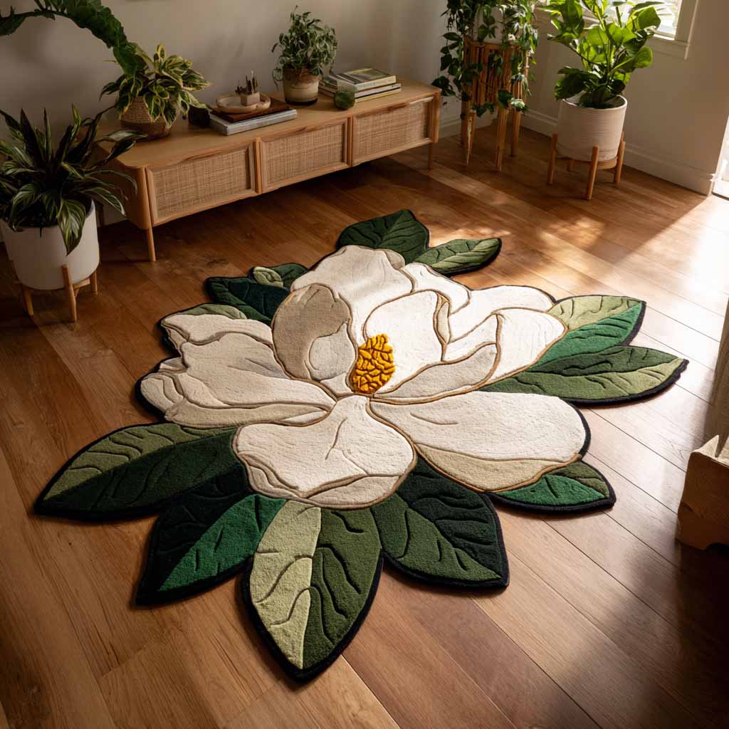 Blomsterhaven Tilpasset Form Tæppe