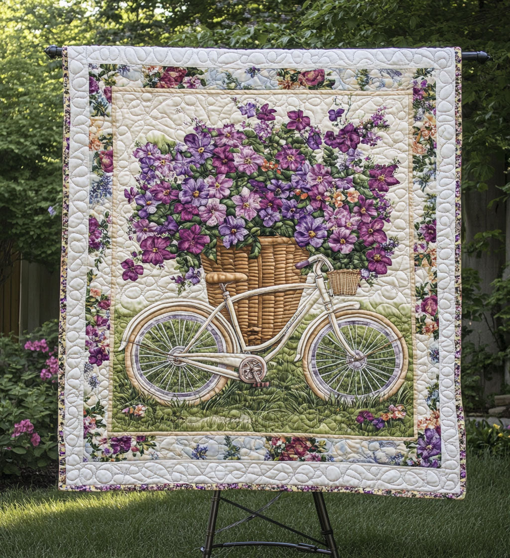 Floral Journey Kunst Quilt Hængende