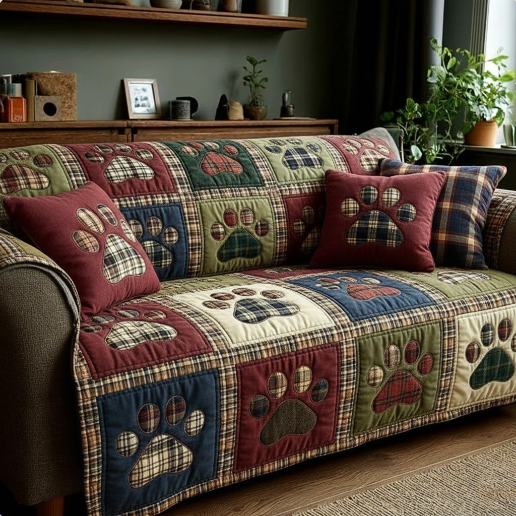 Skov Juvel Kærligheds Pote Quilted Sofa Dække