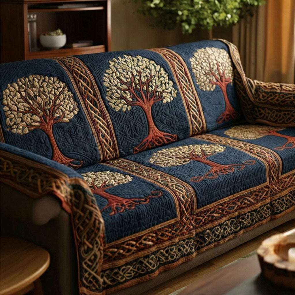 Livets Træ Quilted Sofa Cover