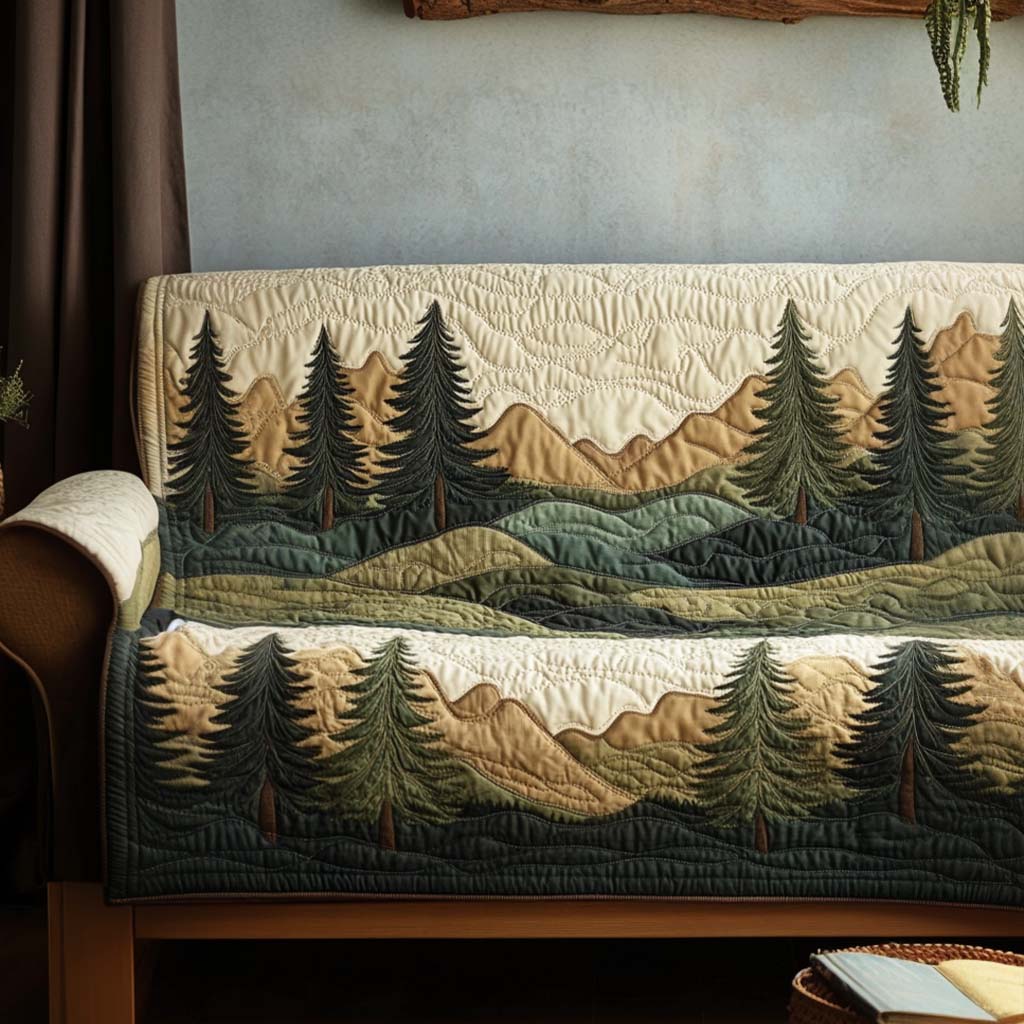 Skovens Ro Quiltet Sofa Cover