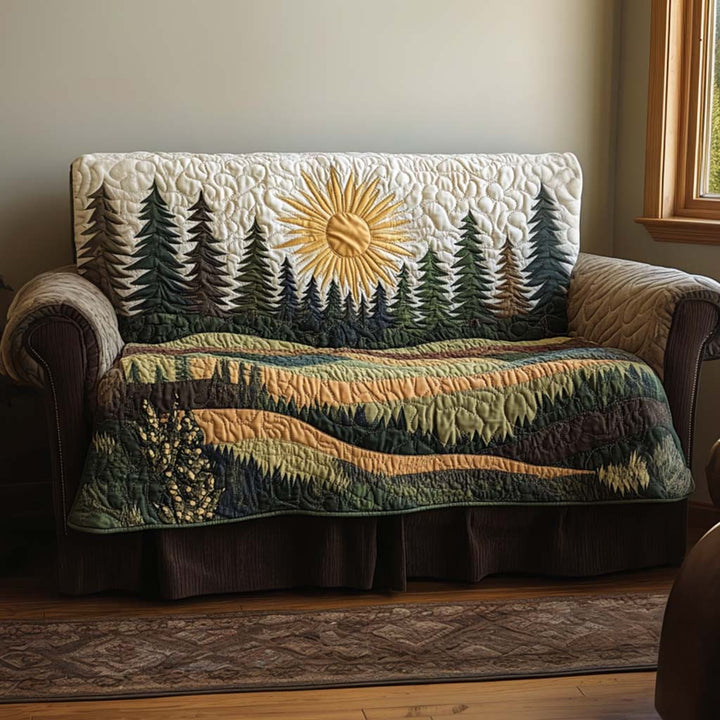 Solskin Quiltet Sofa Dække