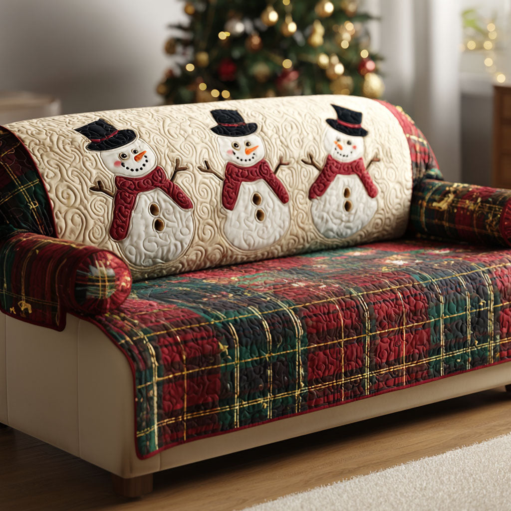 Frostet Plaid Polstret Sofapude