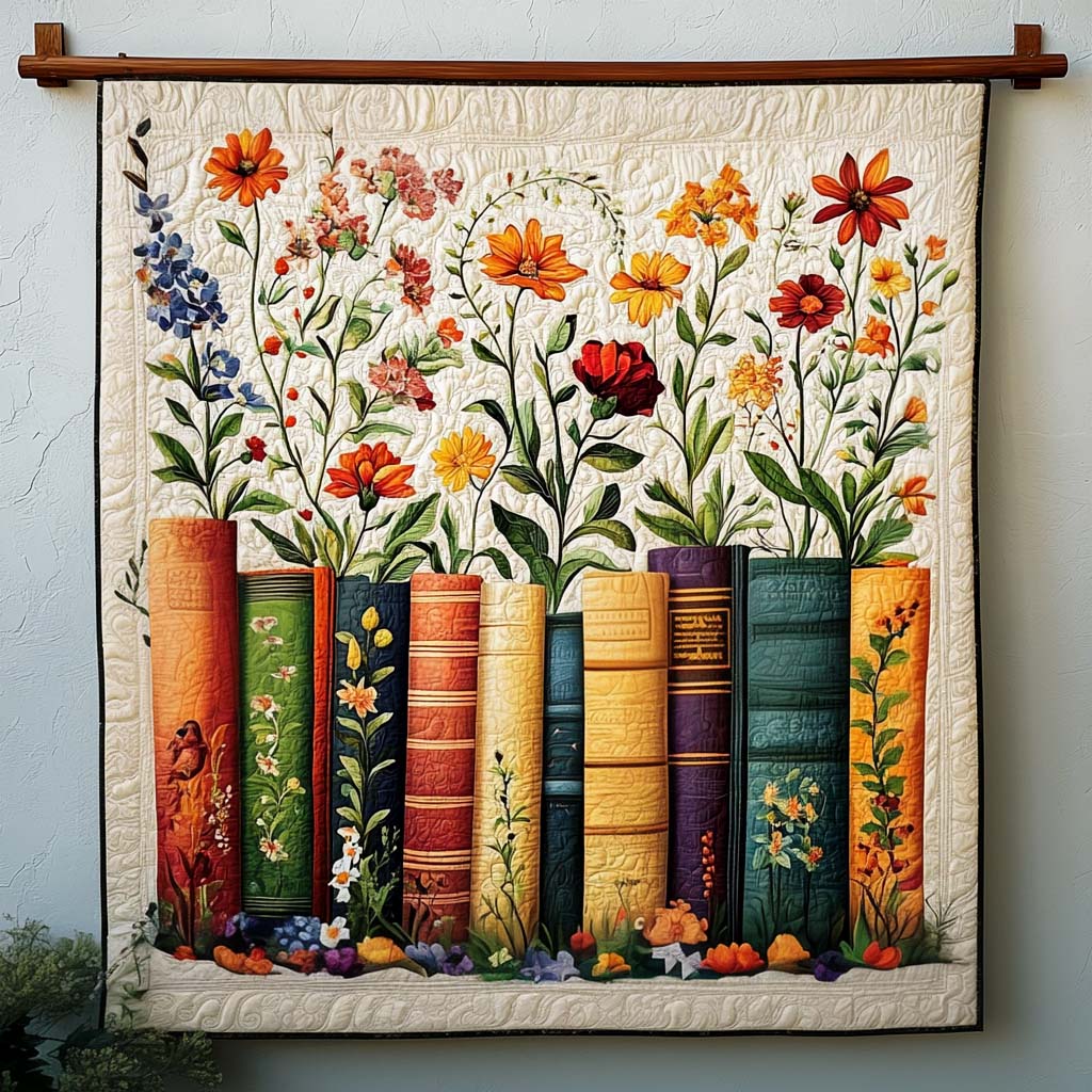 Bøgernes Have Kunst Quilt Vægophæng