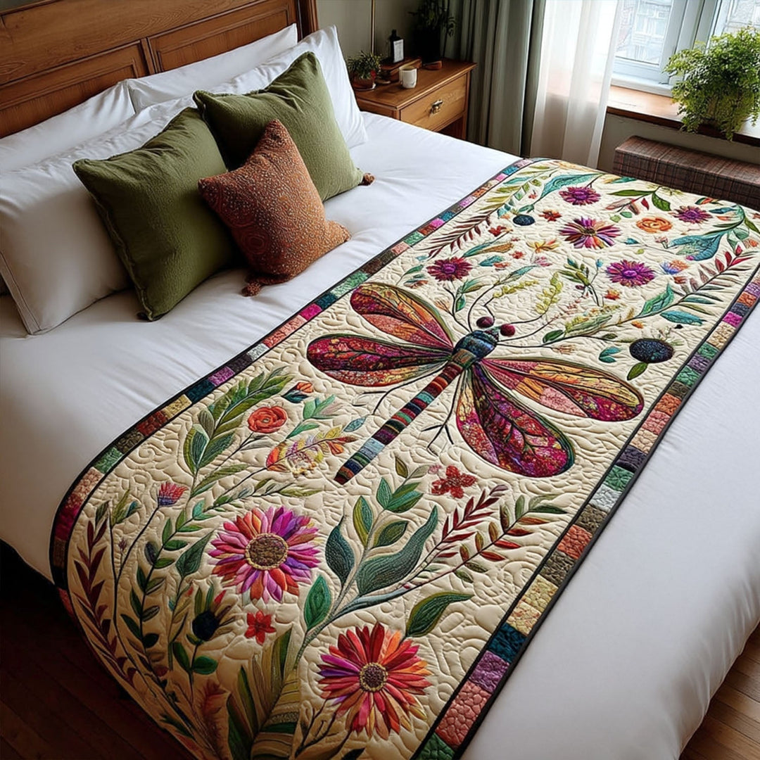 Drageflue Quilted Bed Runner