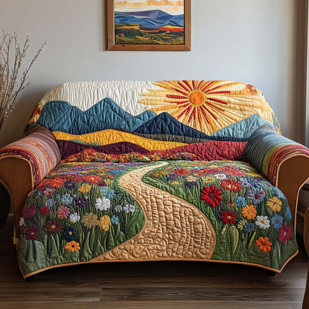 Solskin Quiltet Sofa Dække