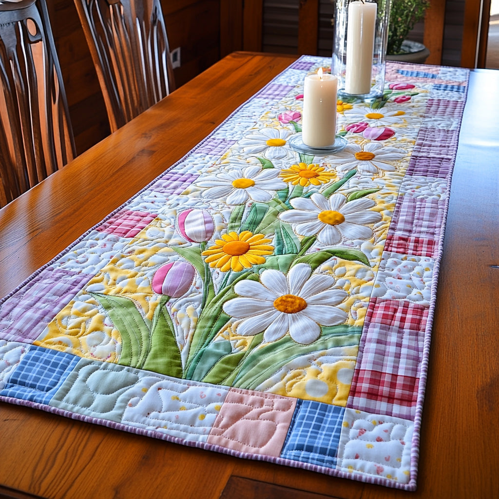 Blomster Quiltet Bordløber