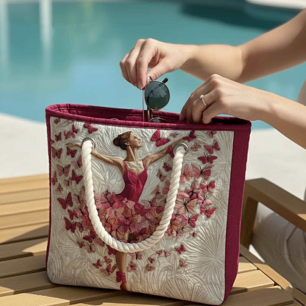 Strandtaske - Sommerfugl Ballerina