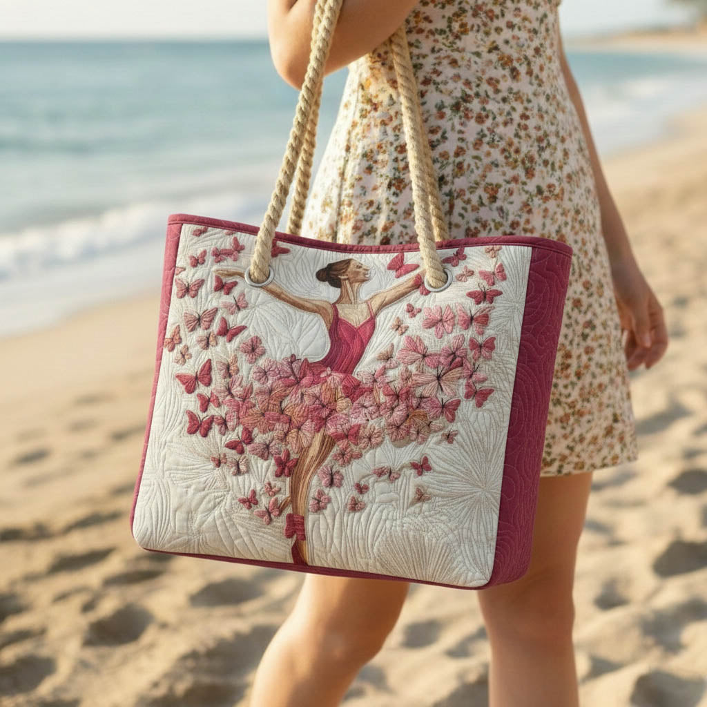 Strandtaske - Sommerfugl Ballerina