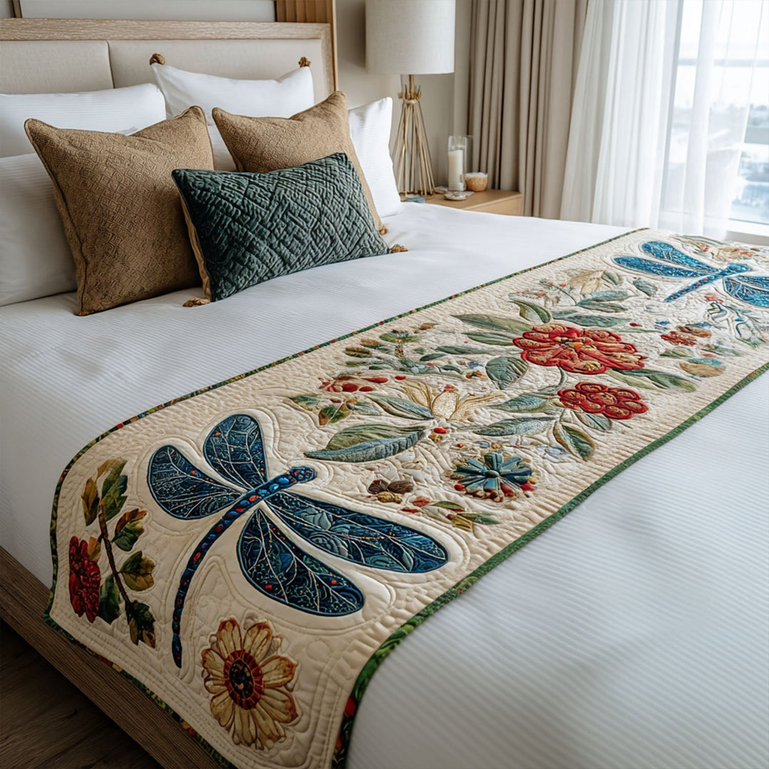 Drageflue Quilted Bed Runner