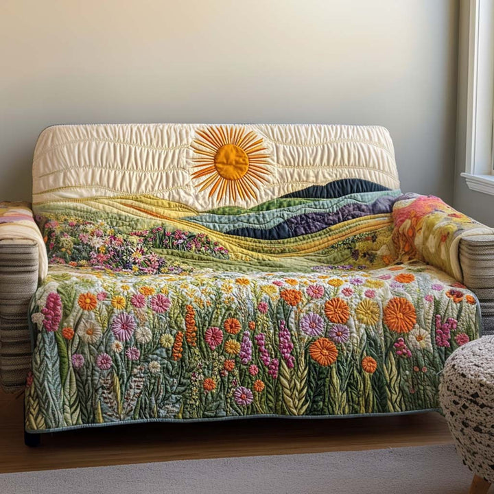 Solskin Quiltet Sofa Dække