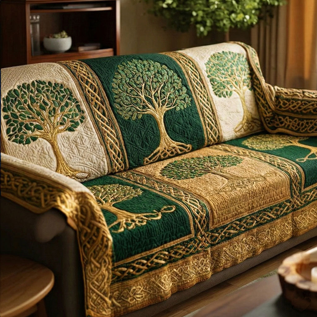 Livets Træ Quilted Sofa Cover