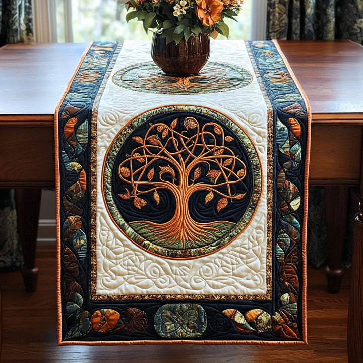 Livets Træ Quilted Bordløber