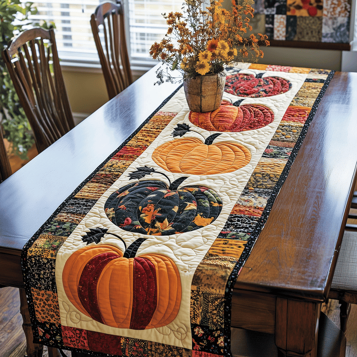 Græskar Quilted Bordløber