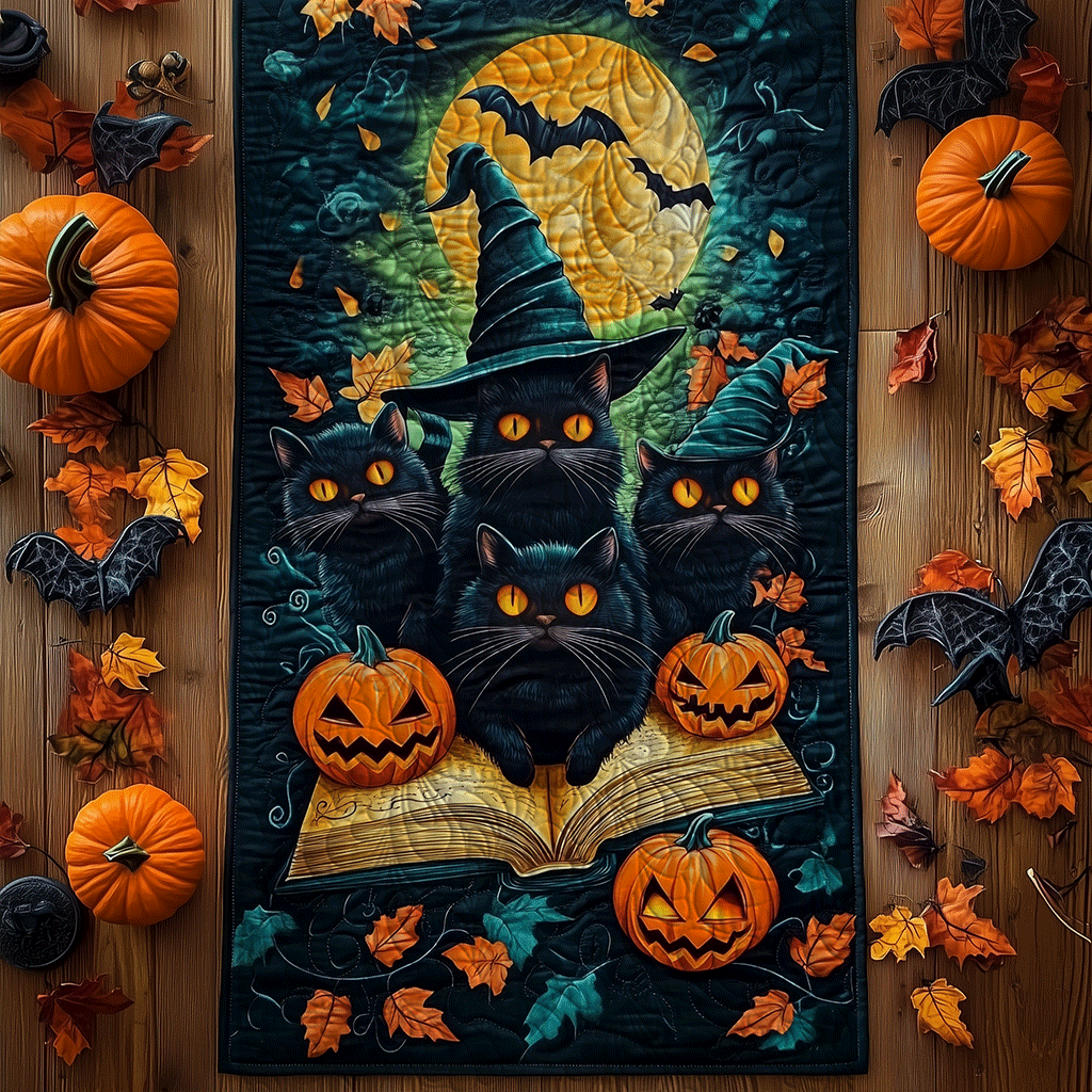 Halloween Quiltet Dækkeserviet
