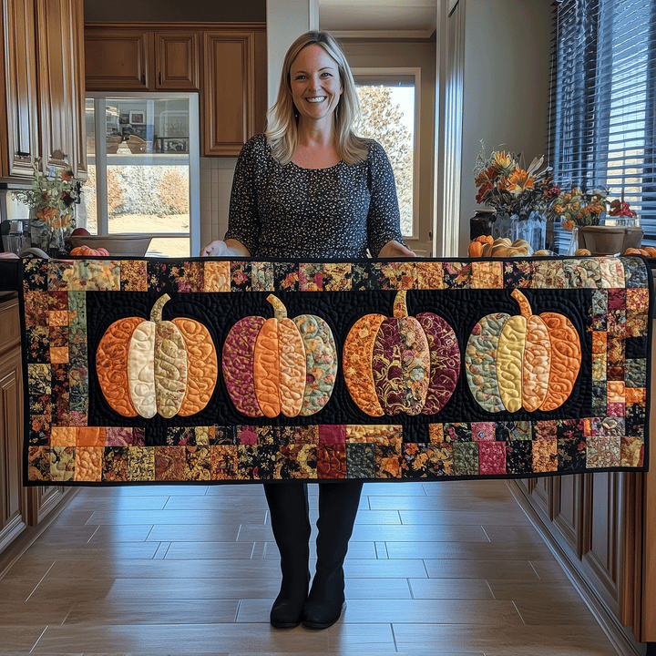 Græskar Quilted Bordløber
